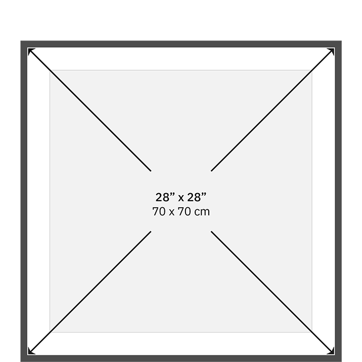 70 x 70 cm