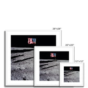 Moon & Stripes Framed & Mounted Print