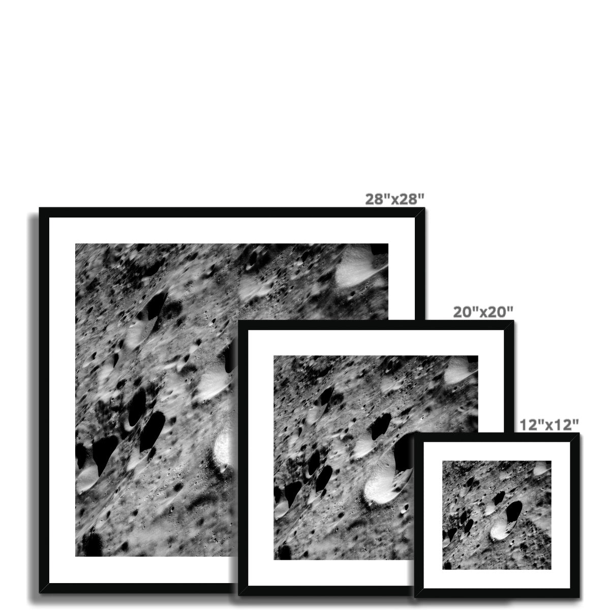 Lunar Farside Framed & Mounted Print