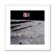 Moon & Stripes Framed & Mounted Print