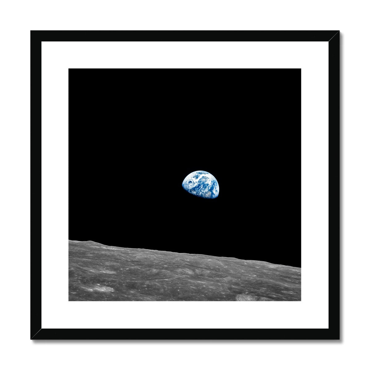 First Earthrise Framed & Mounted Print