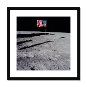 Moon & Stripes Framed & Mounted Print