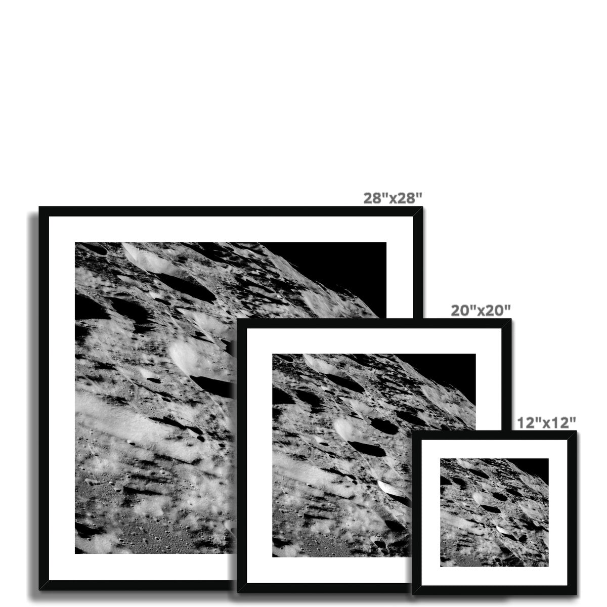 Daedalus Crater Framed & Mounted Print