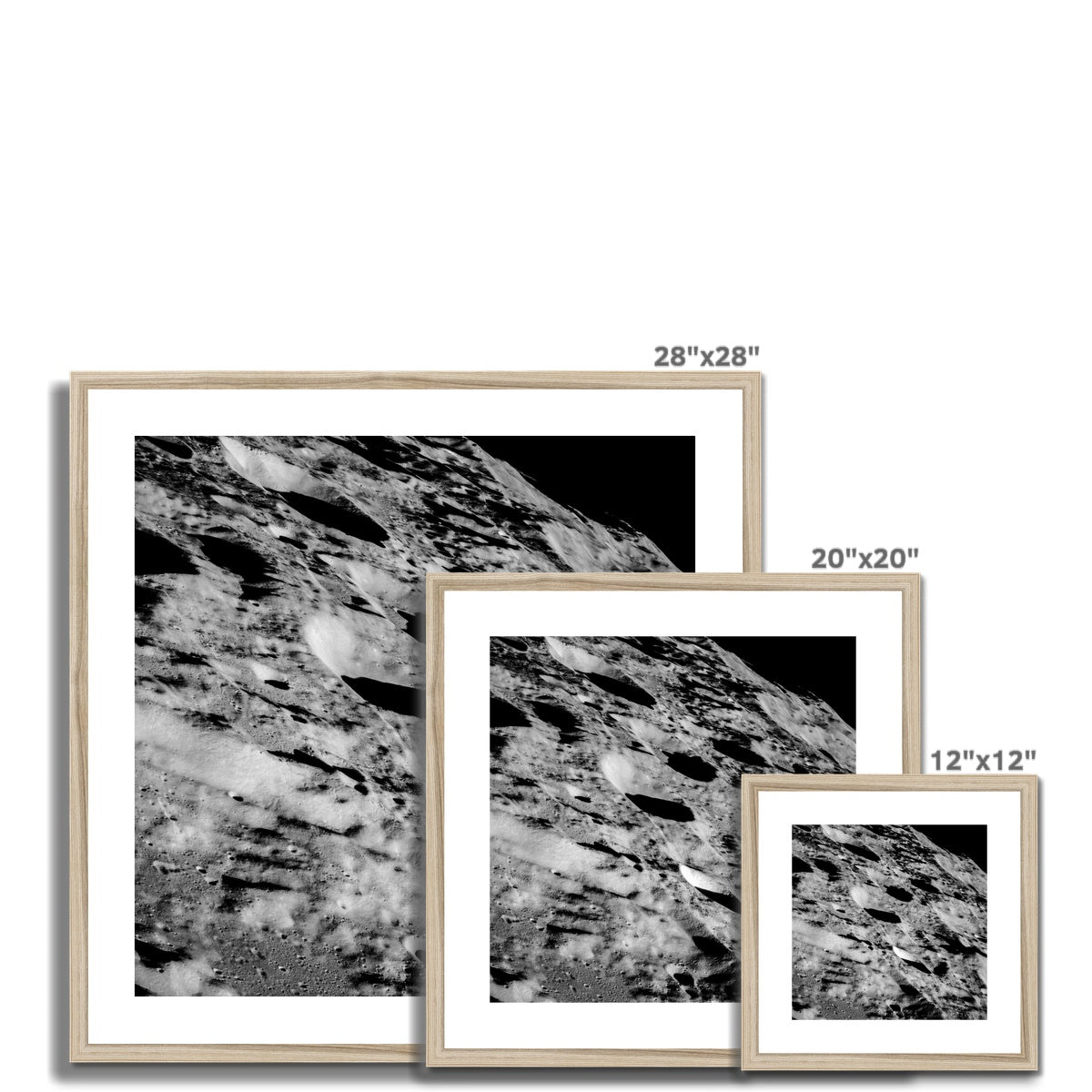 Daedalus Crater Framed & Mounted Print