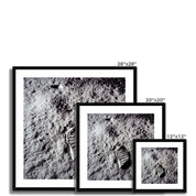 Aldrin's Footprint Framed & Mounted Print