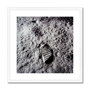 Aldrin's Footprint Framed & Mounted Print