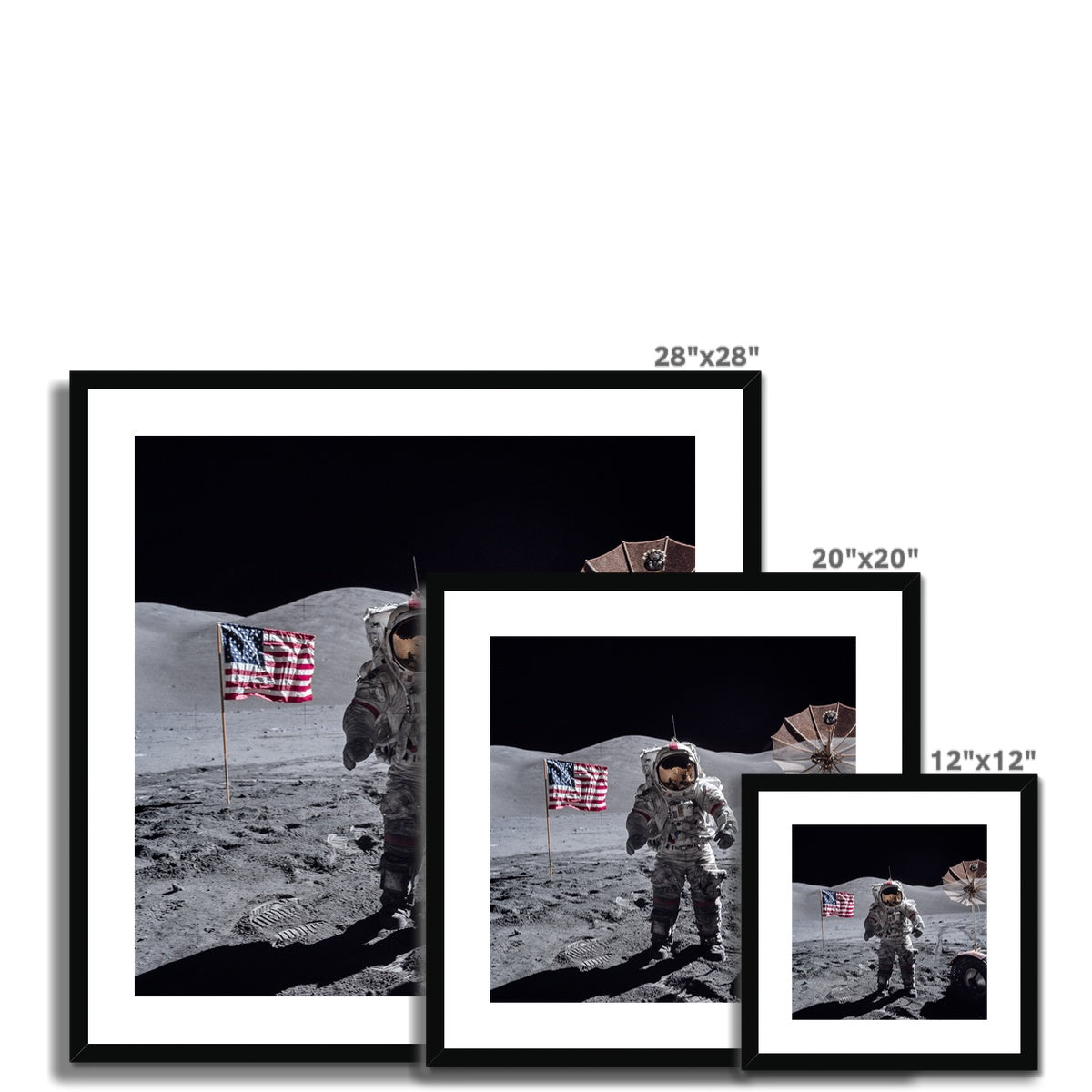 Portrait of Cernan Framed & Mounted Print