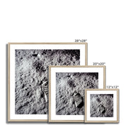 Aldrin's Footprint Framed & Mounted Print