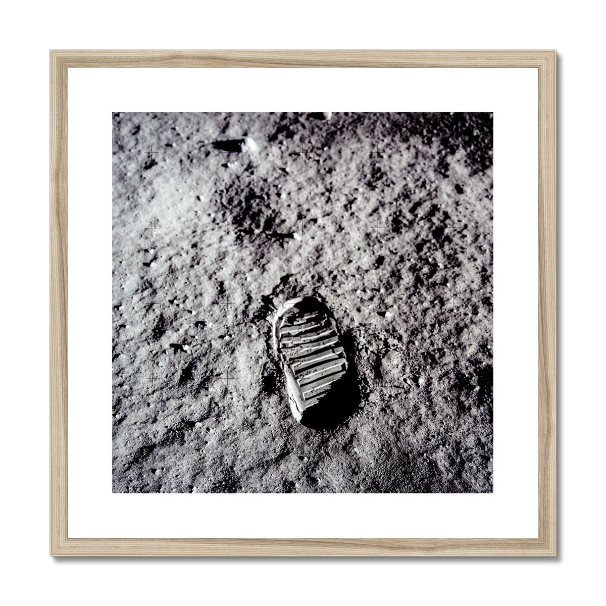 Aldrin's Footprint Framed & Mounted Print